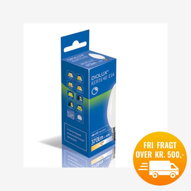 DIOLUX KERTE40 4W 927 E14 370lm dmpbar 