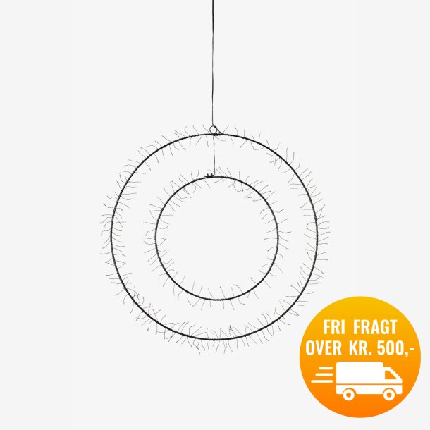 Marksl&ouml;jd Double Vinduesdekoration 300L sort 50cm