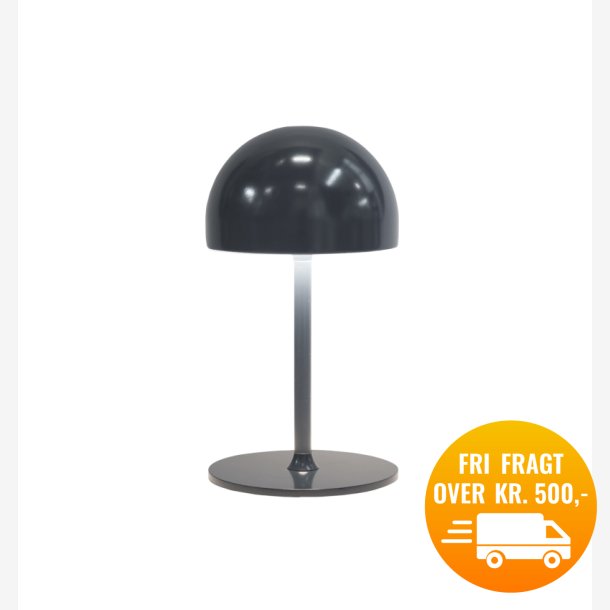 Sirius Tim Lampe, Genopladelig, H22cm, Mrk Gr, Varm Hvid LED 