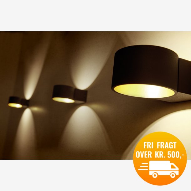 Trio Lacapo LED Vglampe sort/guld
