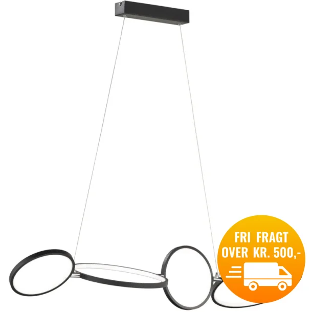 Trio Lighting Rondo langbordspendel m/3-trins-dmp - sort