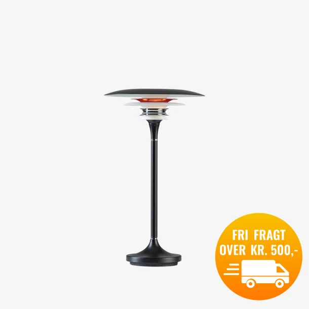 Belid Diablo bordlampe  Sort/rd 20 cm. 