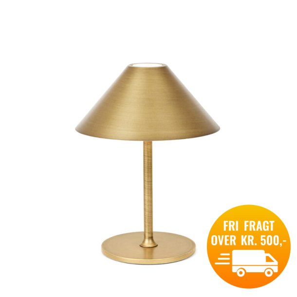 Halo Design HYGGE batteri bordlampe 15  Antique Brass