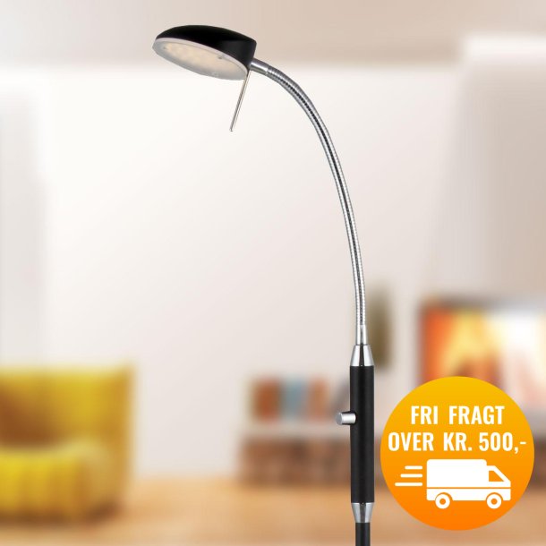 Halo VEGAS GULVLAMPE LED SORT 1 ARM