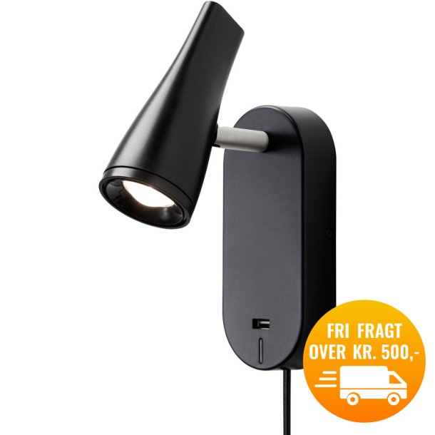 Nielsen Light Vglampe Kile USB - Sort