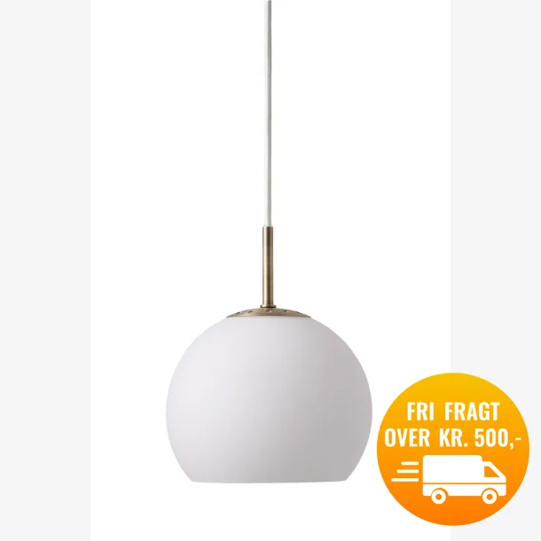 Ball Pendant 18 cm - Opal White glas pendel